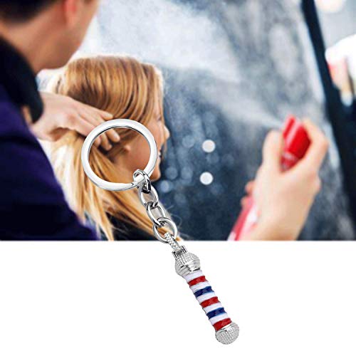 Barber Shop Keychain Pendant Necklace - Hair Stylist Gift