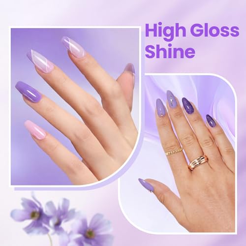 Beetles Violet Whisper Dip Powder Nail Kit - 4 Colors 17g
