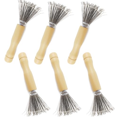 Hair Brush Cleaner Tools 6-Pack with Metal Wire Rake for Salon & Home