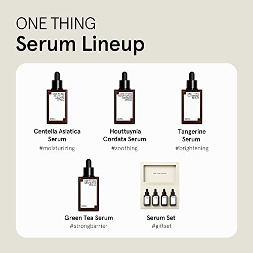 ONE THING Houttuynia Cordata Serum - Hydrating Facial Ampoule with Hyaluronic Acid for Sensitive, Acne-Prone Oily Skin, 2.7 Fl Oz