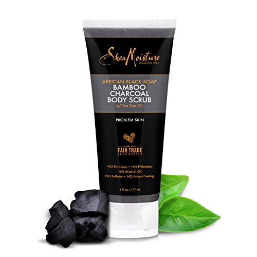 SheaMoisture African Black Soap Body Scrub with Bamboo Charcoal - 6 Ounce