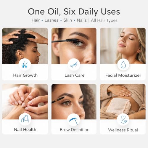 Ella & Eden USDA Organic Castor Oil ? 100% Pure Cold Pressed Hexane-Free - Glass Bottle - For Hair Growth, Face, Eyelash, Skin, Stomach - Unrefined 16 Fl Oz