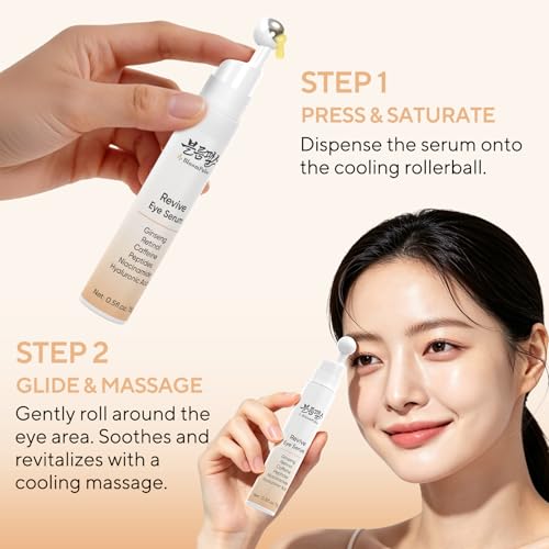 BloomPulse Retinol & Caffeine Eye Serum with Cooling 360° Roller Ball