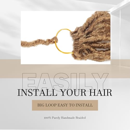 DACAI XIU 30 Inch Faux Locs Crochet Hair - Pre-Looped Goddess Locs (7 Packs)