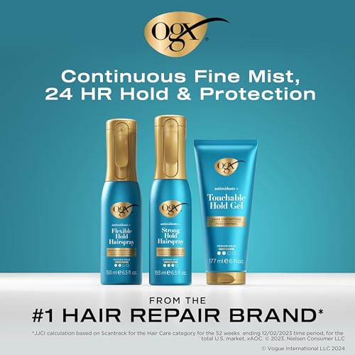 OGX Antioxidants Strong Hold Hairspray - 24 Hour Anti-Humidity Spray, 6.5 oz