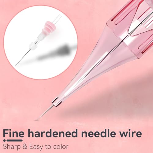 PMUBEAUTY 20Pcs Disposable Tattoo Cartridge Needles 1RL 0.30mm Round Liner
