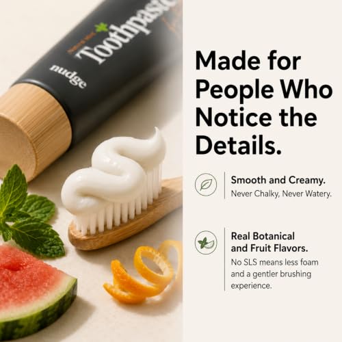 Nudge Nano Hydroxyapatite Toothpaste with Natural Mint - 4.5 oz Pack of 2 (Mild Mint Variant)