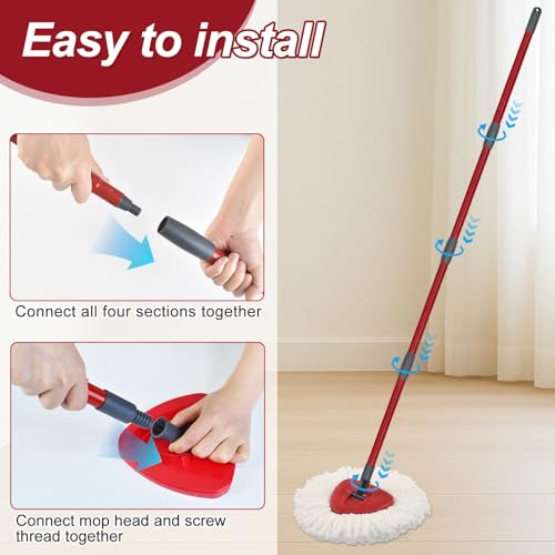 Replacement Mop Handle for Ocedar Spin Mop | Adjustable & Durable