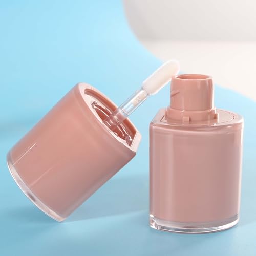 COSIDEA 12pcs Empty Lip Gloss Tubes, 8ml Semicircle Refillable Wand Containers