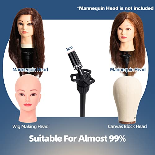 Olive Black Tall Wig Tripod Stand for Mannequin Head