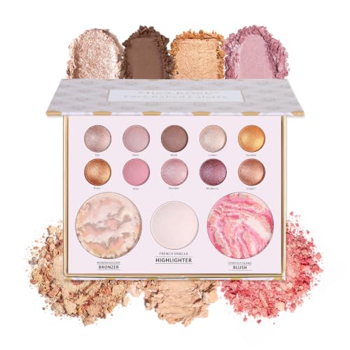 Miss Rõse 13-in-1 Baked Makeup Palette: Bronzer, Blush, Highlighter & Eyeshadow
