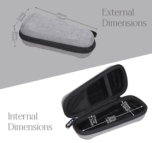 Hard Travel Case for Remington F5 Power Series Foil Shaver - Grey-Black