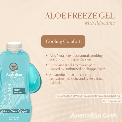Australian Gold Tan Extender Lotion & Aloe Vera Gel Set - Unscented, 12 Fl Oz (Pack of 2)