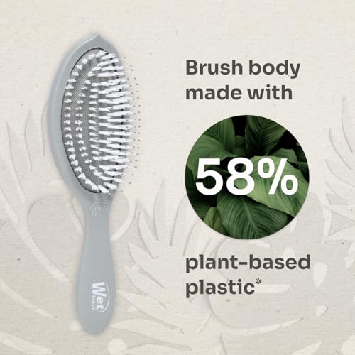 Wet Brush Go Green Charcoal Detangling Hair Brush - Grey/Charcoal