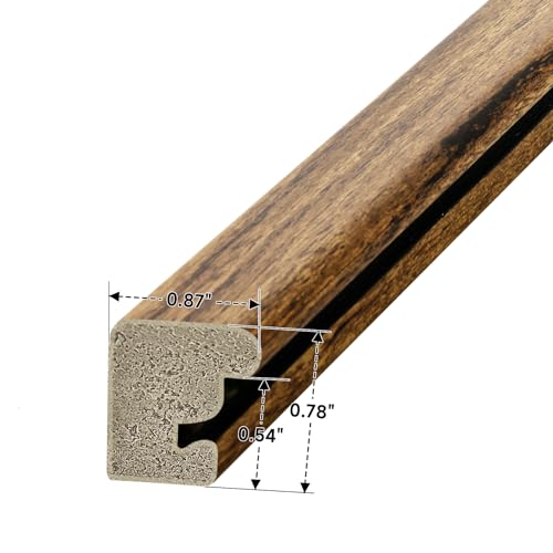 Rustic Walnut 6x10 Picture Frame for Artwork & Photos