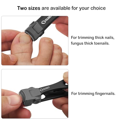 Ousen Beauty Heavy Duty Wide Jaw Nail Clippers for Thick Toenails & Fingernails