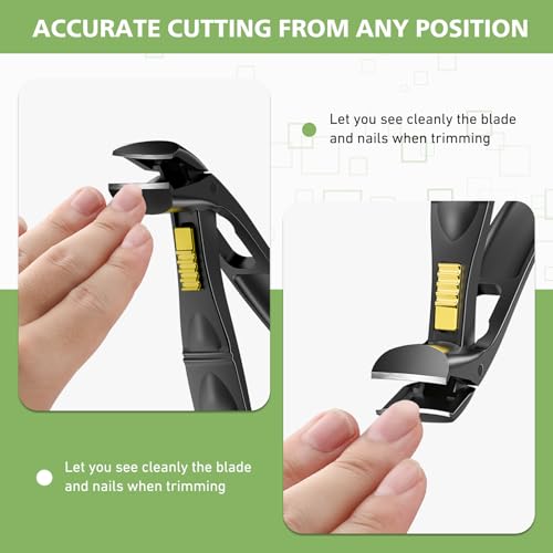 Baluca Ergonomic Toenail Clipper for Seniors - Curved Head Design