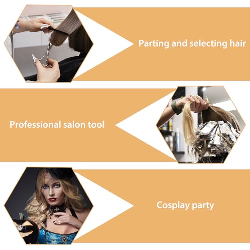 10Pcs Hair Braiding Aid Rings - Gold & Silver Nail Covers