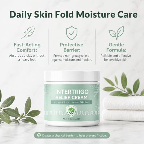 Intertrigo Cream for Skin Fold Care | Fast-Drying, Non-Greasy Formula