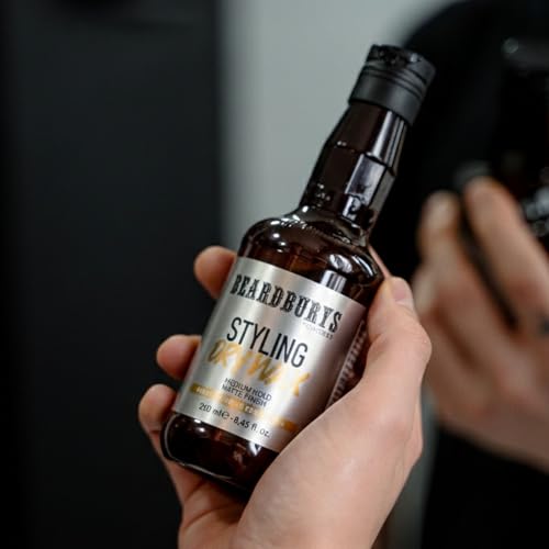 Beardburys Liquid Pomade for Men - Medium Hold Hair Wax, 8.45 oz