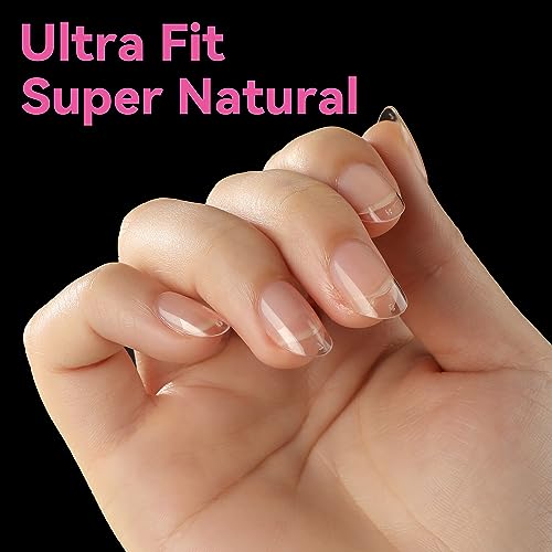 UNA GELLA Short Oval Almond Gel Nail Tips - 360pcs 15 Sizes Press On Nails