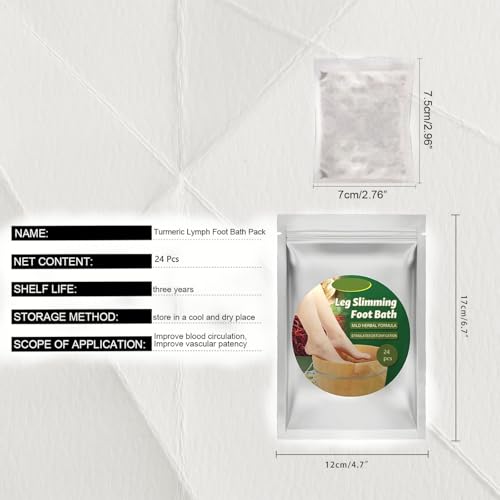 Herbal Foot Soak Bags 30pcs - Relaxing Mugwort & Herbal Foot Bath for Tired Feet