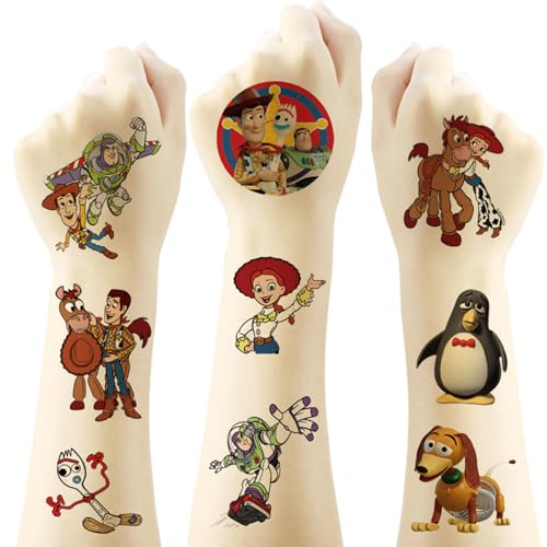 20 Sheets Cartoon Temporary Tattoos for Birthday Party Favors