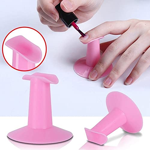 AKOAK 2 Pcs Plastic Nail Finger Exercise Holders for Nail Art & Manicure