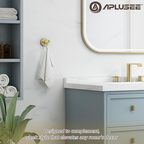 Brushed Gold Towel Hook - 304 Stainless Steel, Wall Mount, 11 lb Capacity