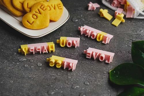 96-Piece Cookie Letter Stamps Set for Cake Decorating