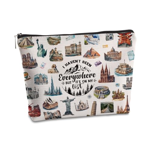 I Haven't Been Everywhere Travel Makeup Bag for Women - Gift for Travelers, Christmas & Birthday