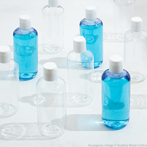 Youngever 8oz Empty Squeeze Bottles with Disc Caps - 10 Pack Refillable