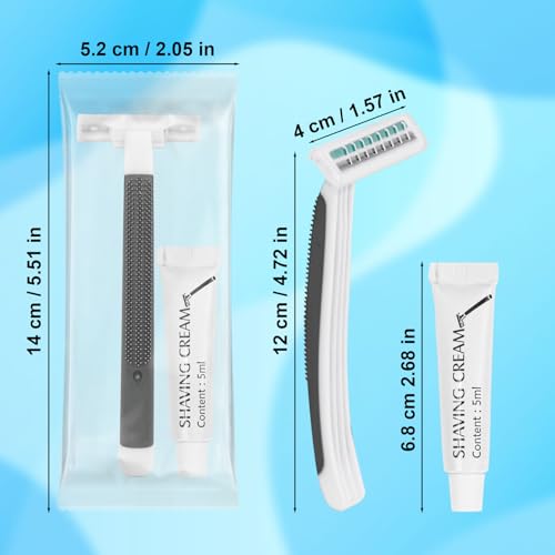 Disposable Razors Bulk with Shaving Cream, 60-Pack – Lilingsty