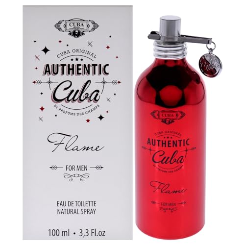 Cuba Authentic Flame Eau de Toilette for Men - 3.3 oz