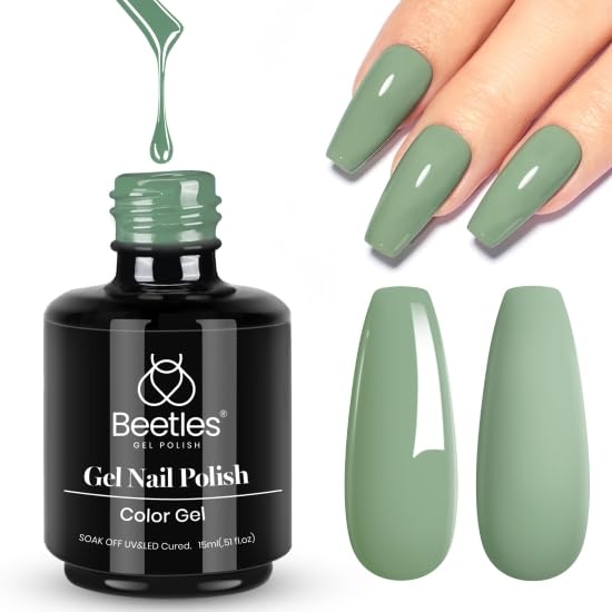 Beetles Mauve Gel Nail Polish - Dusty Rose Pink Purple UV Soak Off | 15ml Long Lasting Glossy Finish for Salon & Home