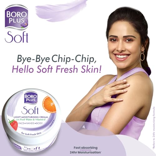 BoroPlus Light Moisturizing Cream with Vitamin E for Face & Body, 100ml