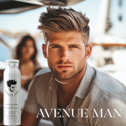 Avenue Man Volumizing Hair Powder for Men - Matte Finish, All-Day Hold, Bamboo Extract
