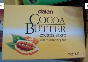 Dalan Cocoa Butter Cream Soap - 3 Pack, 270g Moisturizing Bars