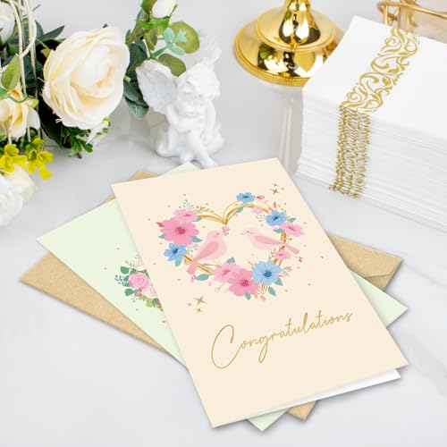 SuperShunhu 24 Wedding Cards Set - Boxed Congratulations for Newlyweds
