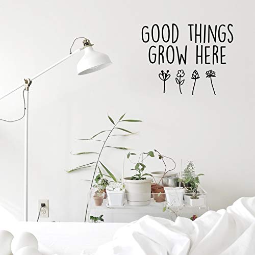 Good Things Grow Here Vinyl Wall Art Decal - 20" x 26"