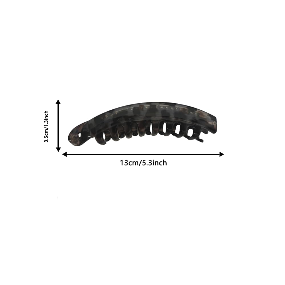 Banana Clips for Hair - 8 Pcs Mixed Color Strong Grip Claw Clips for Thin, Fine, Thick, Curly Hair | Daily Wear