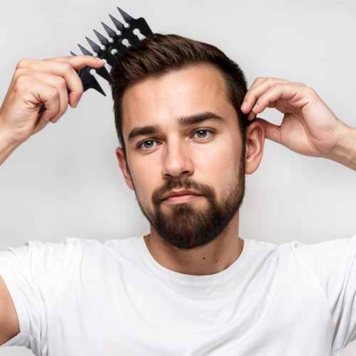 Wide Tooth Detangling Comb - Double-Sided for Men's Hair