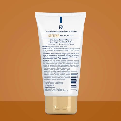 Gold Bond Softening Foot Cream 4 Oz (Pack of 2) – Moisturizing Lotion for Dry Feet