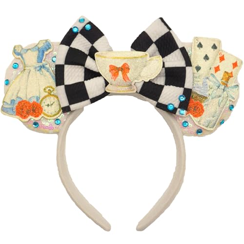 ZHENNAN White Princess Headband for Women & Men Birthday Halloween Gift