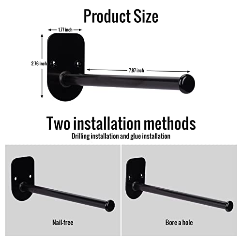 XINYUWIN Stainless Steel Wall-Mount Clothes Hanger Rack - 19cm