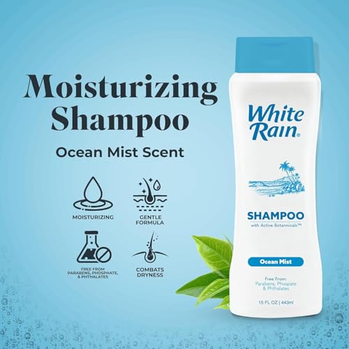 White Rain Ocean Mist Moisturizing Hair Shampoo Pack of 2, 15 fl oz each