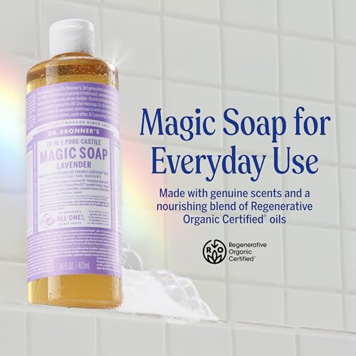 Dr. Bronner's Lavender Pure-Castile Liquid Soap - 16 oz Body Wash