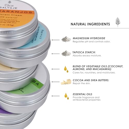 Natural Deodorant Cream for Sensitive Skin - Vegan & Aluminum Free