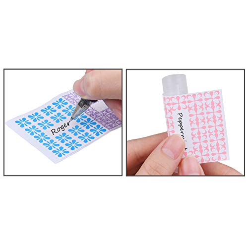 Kare & Kind DIY Lip Balm Tubes - 50-Pack Assorted Colors with Labels