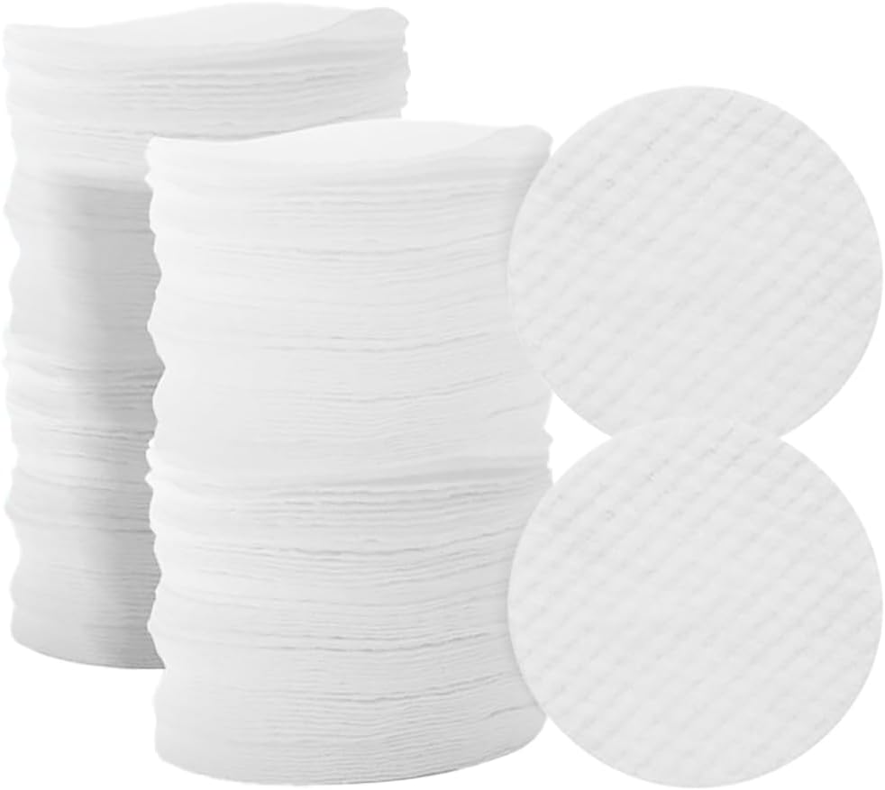 Soft Facial Cleansing Pads - 100 Pcs Round Non-Woven Makeup Remover | 2.36 Inches
